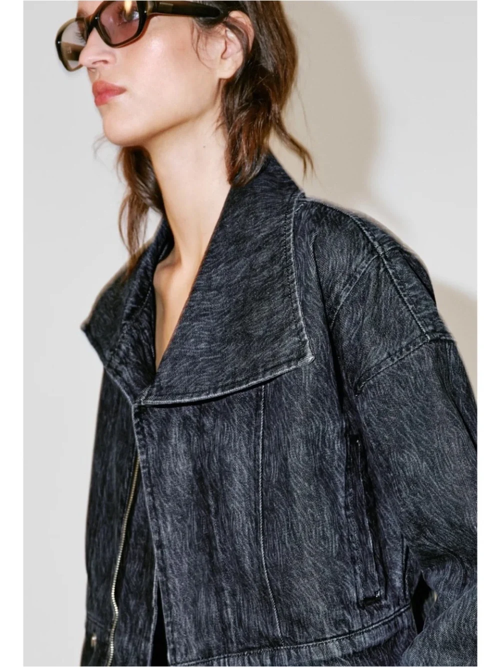 NWT Zara Z1975 Cropped Denim Jacket - Picture 13 of 15